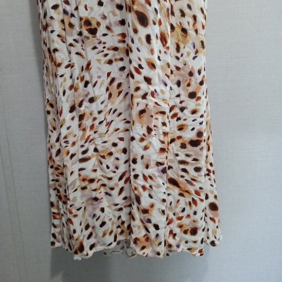 Sofia Vergara Dress XL Maxi Spotted Blousen Style Queen Anne Neckline  Travel - Picture 6 of 14